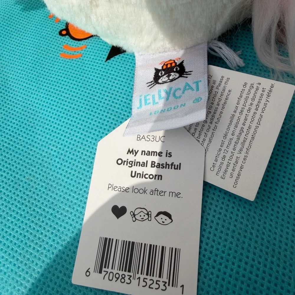 Jellycat Original Medium Bashful Unicorn Plush/Stuffed Animal Approx. 13” Tall